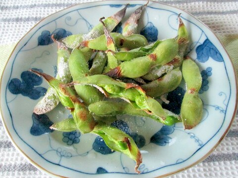 ビールのおつまみにお勧め♪枝豆のじか焼き